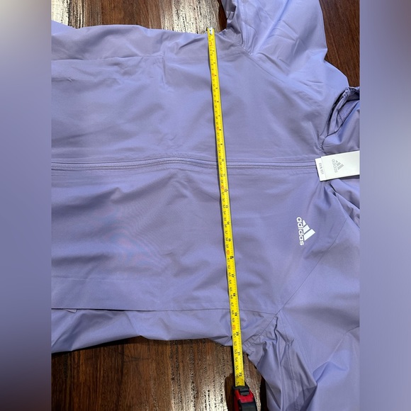 NWT! Adidas BSC 3-Stripes RAIN.RDY Jacket - Women's Size M H65760 Magic Lilac - Picture 13 of 14